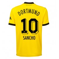Dres Borussia Dortmund Jadon Sancho #10 Domáci 2023-24 Krátky Rukáv